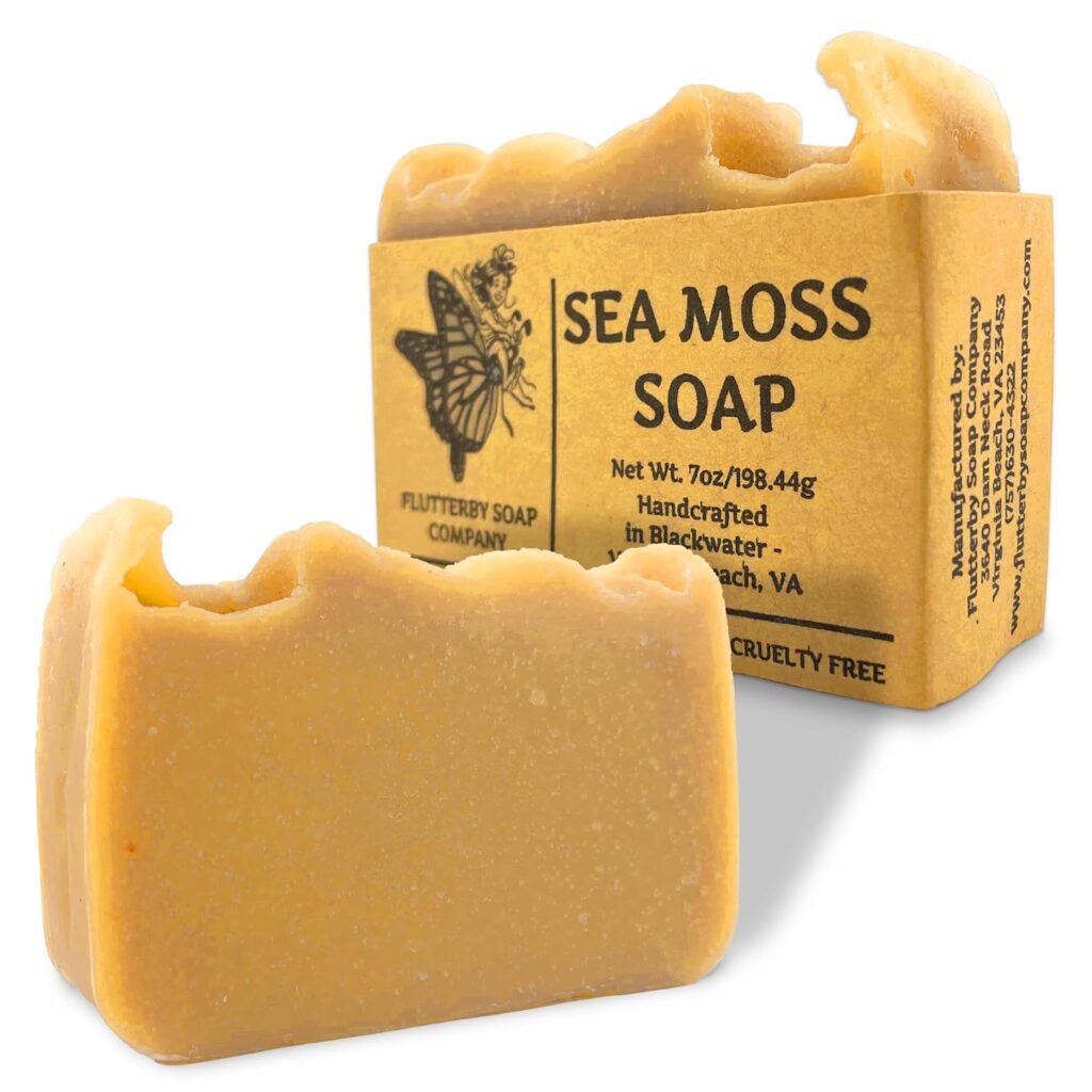 MG Windward Trading LLC Handmade All Natural Organic Sea Moss Soap | 7oz LARGE Bar | Palm Oil Free | Plant Based | Cruelty Free | Amazing Results!